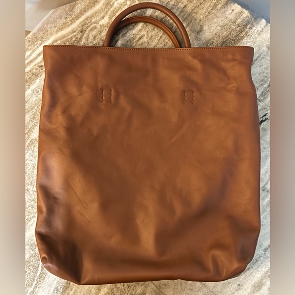 Gabriela Hearst Handbags - GABRIELA HEARST Tote Cognac Brown Carryon Leather Bag Shopper Crossbody Handbag